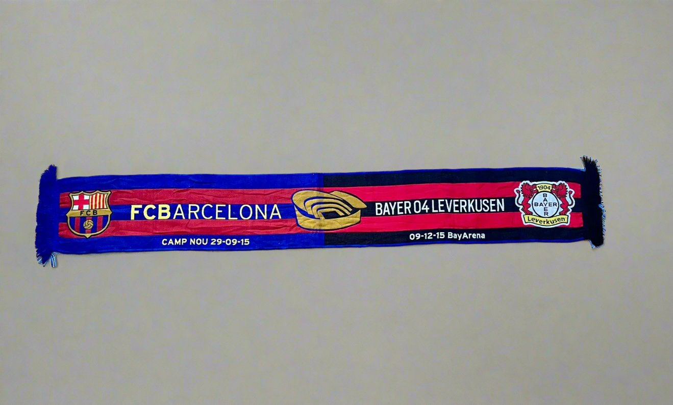 Scarf Barcelona/Leverkusen matchday