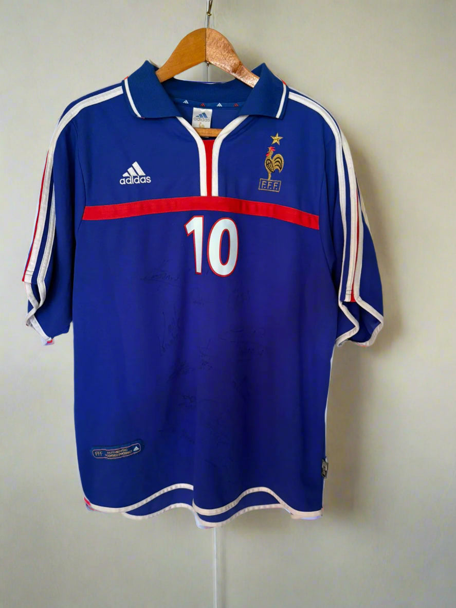 France 2000 home Signed jersey | ZIDANE