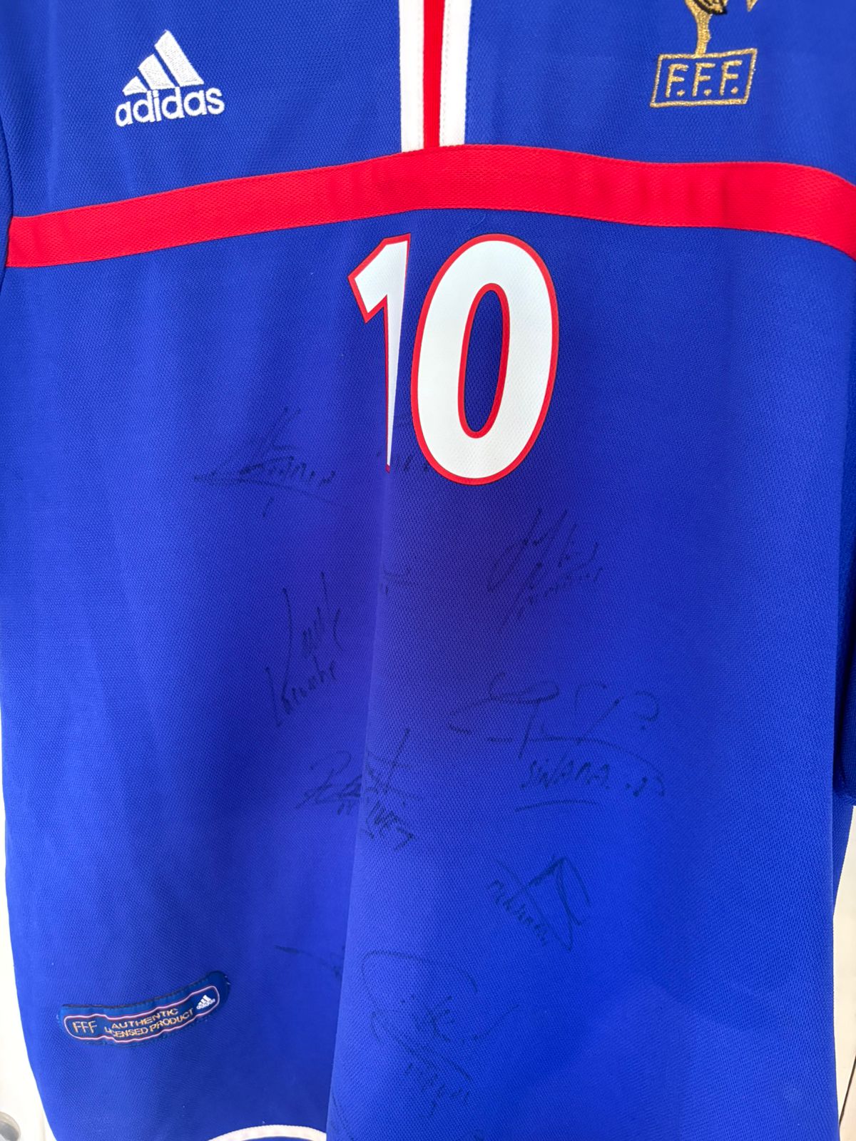 France 2000 home Signed jersey | ZIDANE